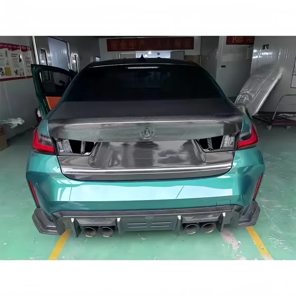 The 21-25 For 3 Series M3 G20/G80 Replacement And Installation Of OEM Dry Carbon Fiber Rear Trunk Lid And Trunk Lid